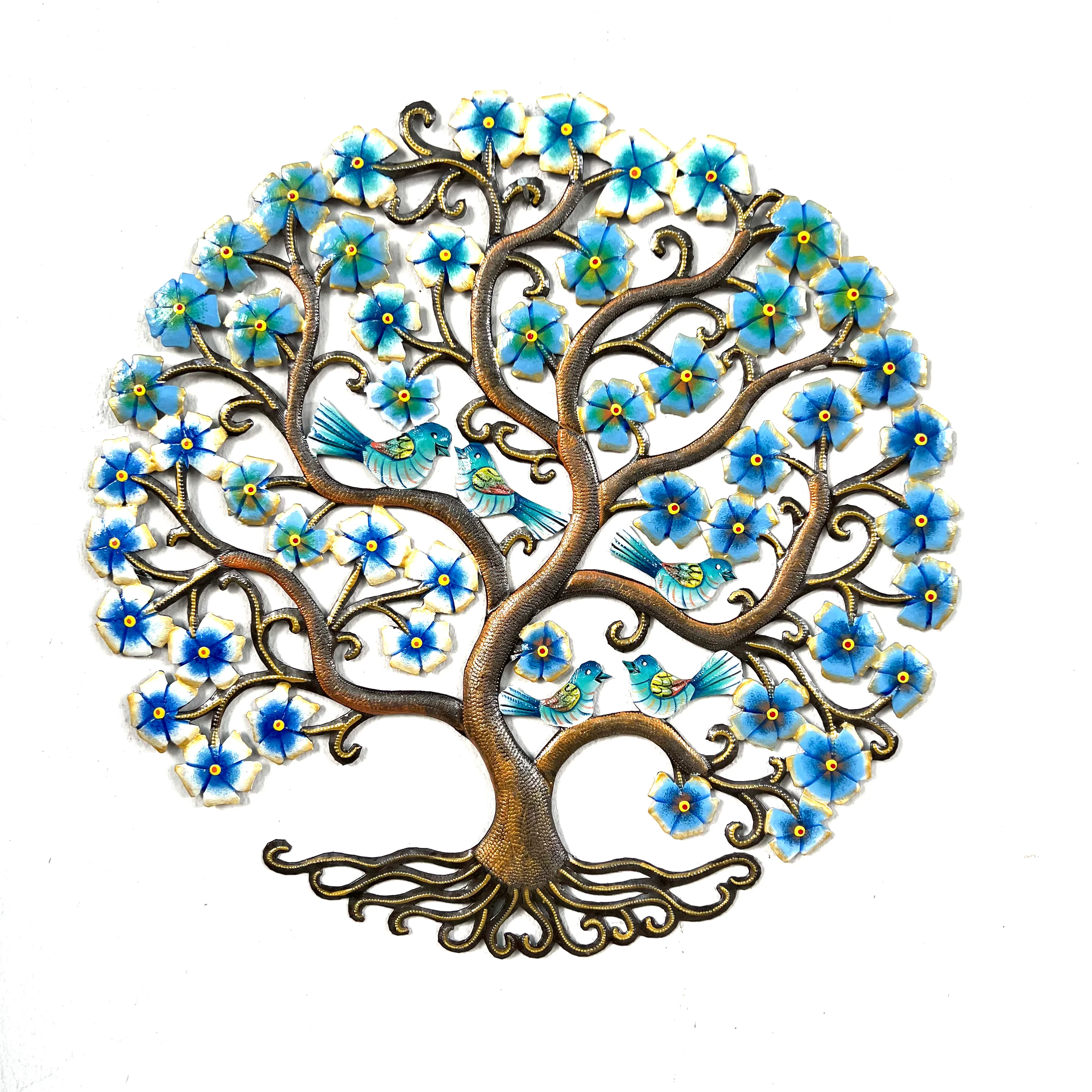 XL Blauer Blumenbaum