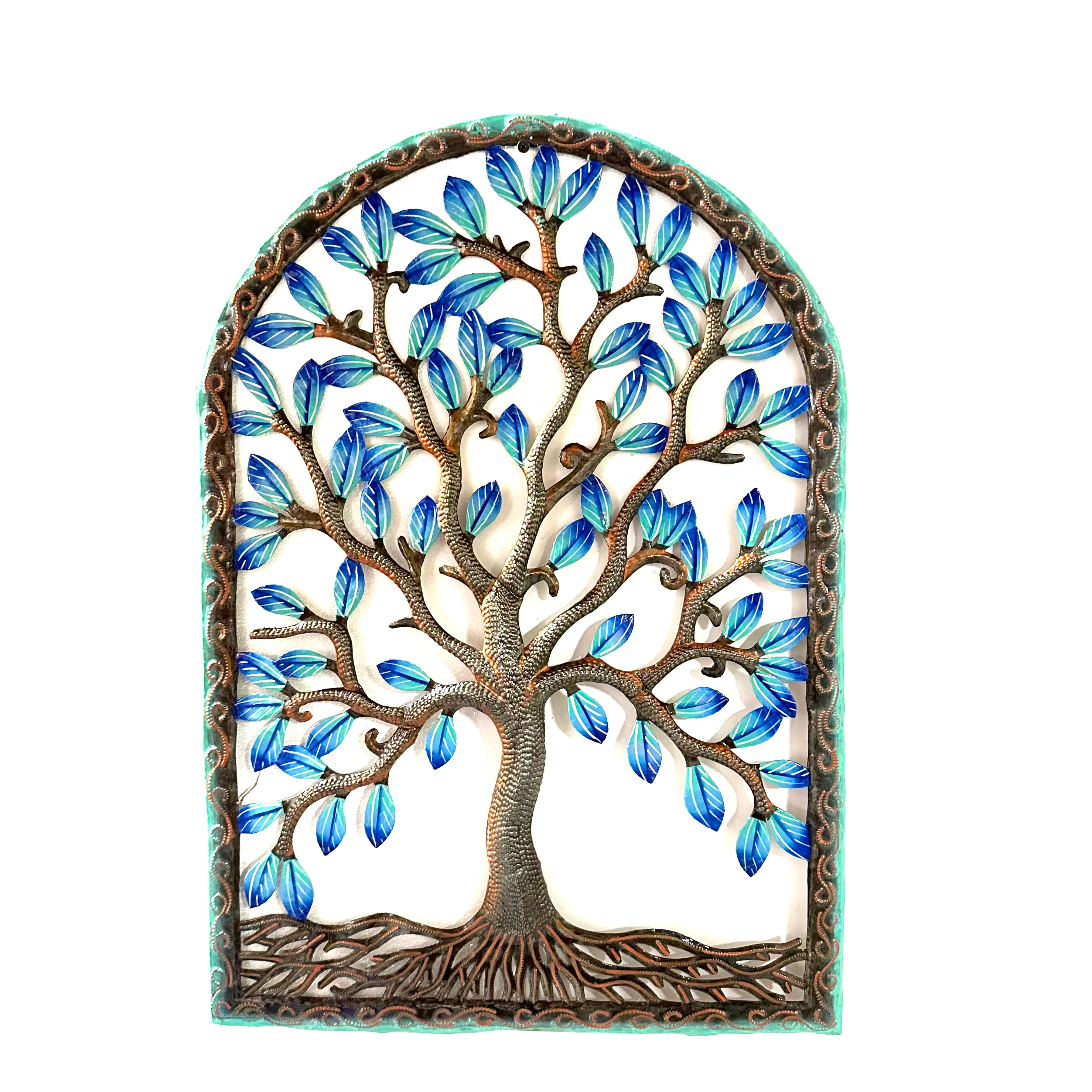 XL Blauer Baum im Bogen