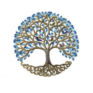 Antoines Blauer Baum mit Vögeln