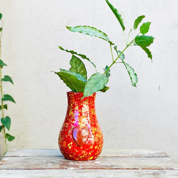 Calliope Vase - rot-orange