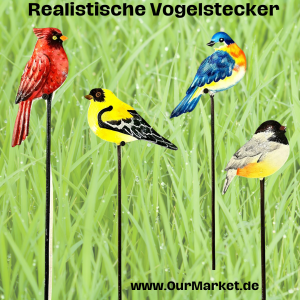 Realistische Vogelstecker