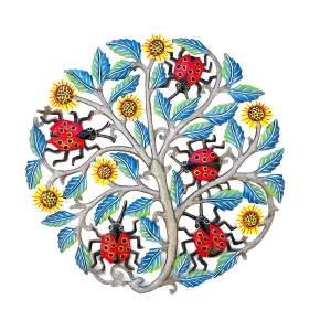 Marienkäfer und Sonnenblumen